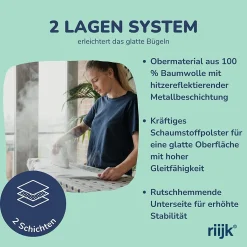 Riijk Bügelbrettbezug In Rosa Aus Baumwolle Zum Spannen Mit Spezialpolster Für Leichtes Bügeln – Universal Passend -Kaufland Geschäft 02b99b3264409953696d1208cfadd16d