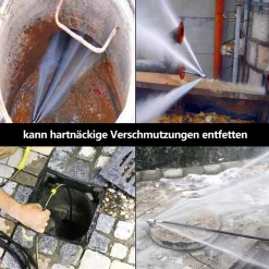 Wolketon 20m Rohrreinigungsschlauch Rohrreiniger Set Für Kärcher Kränzle K2 - K7 Hochdruckreiniger -Kaufland Geschäft 07464036f4979281b63aab53d9828a51 2