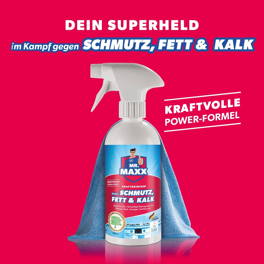 Mr. Maxx Reinigungsmittel inkl. Sprühflasche + Mikrofasertuch für Schmutz & Fett & Kalk Maxxworld Mr. Maxx Reinigungsmittel Inkl. Sprühflasche + Mikrofasertuch Für Schmutz & Fett & Kalk -Kaufland Geschäft 07b66b8ea08300f73ea9d9e8d56fd3bc