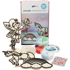 Foam Clay Einhorn Holz-Themenset Zur Dekoration 10-teilig