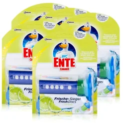 SC Johnson 5x WC Ente Frische Siegel Starter Set Limone, 6 Gel Siegel