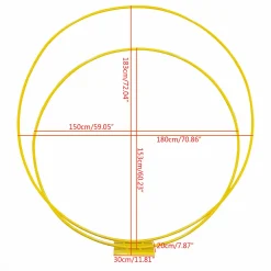 Allforyou Hochzeitsbogen Gold Blumenständer Set Ballonbogen Garten Hochzeit HintergrundNachbildung Rund Bogen Rasen Künstliche Blume Reihe Stand WandregalNachbildung -Kaufland Geschäft 0dd314debab28a29cc49bf4c192b8d54