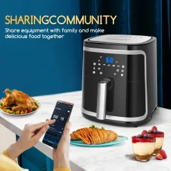 Aigostar Cube Smart - 7L Intelligente Heißluftfritteuse, Friteuse Heissluft 1900 W Heissluftfriteuse, 7 Programmen, Warmhalten, 20 Rezepte, Ohne Öl -Kaufland Geschäft 0feeed7d27a25709f5f2528fa42f1d79