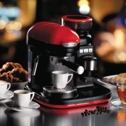 Ariete Siebträger-Espressomaschine Moderna Mit Kaffeemühle Und Aufschäumdüse, Rot/schwarz -Kaufland Geschäft 11cf9b15677d5279ed3f465705510ffe