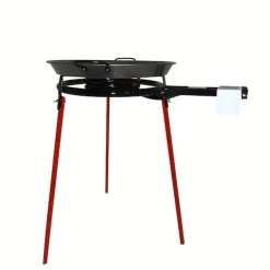 'Vaello' Set: Gasbrenner 40cm, Ständer & Paellapfanne, Welcher Gasanschluß ?:Deutsch (DE / AT)