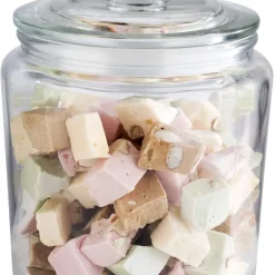 APS Vorratsglas -CLASSIC- /// Ø 11,5 Cm, H: 16 Cm, Volumen: 0,9 Liter /// Glas Polyethylen /// 82250