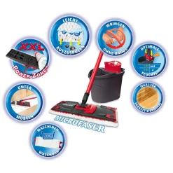 Vileda ULTRAMAX Komplett-Set Bodenwischer Und Eimer PowerPresse -Kaufland Geschäft 13cf23dac8b527ae471d840f3c78c314