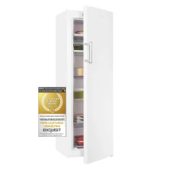 Exquisit Gefrierschrank GS271-NF-H-040D Weiss | 204 L Nutzinhalt | NoFrost | LED-Anzeige