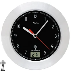 AMS 5919 Badezimmeruhr Wanduhr Funk Funkwanduhr Analog