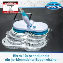 MediaShop Hurricane Floating Mop Set - Zum Wischen, Schrubben Und Polieren - Kabellos Rotierender Reinigungsmopp Inkl. 4 Mikrofaserpads, 4 Scheuerpads & 4 Polierpads - Elektrischer Mopp -Kaufland Geschäft 18814dfdf3ef2abe025b8b30c9c3c615 1