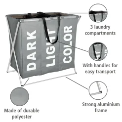 Wenko Wäschesammler Trio Grau -Kaufland Geschäft 19f2d7610266f2e9911c72cf39db0e40