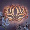 Jesunfuzhu LED Nachtlicht, Lotus Blume Mandala YOGA LED Licht Hängende Wand Skulptur Lampe Wandleuchte Dekorative -Kaufland Geschäft 1afbe6ca13fb9f206f44aedcbffb81b6