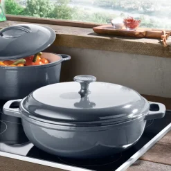 GSW Gusseisen Schmortopf Grey Shadow 30cm / 4,5 Ltr., Gusseisen, Schmortopf Mit Deckel ø Ca. 30 X H 9,0cm -Kaufland Geschäft 1d25a44882497b28c201360f021696a3