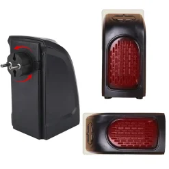 350W Steckdosen Heizlüfter Mini Heizung Elektroheizer Keramik Heizgerät Energiesparend Lufterhitzer Plug Heater Energie Sparen 220V Schwarz Retoo -Kaufland Geschäft 1f1c01e459b2d9d5e563088418fc9e9b