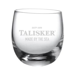 Diageo Talisker Rocking Glas Mit Logo Und Schriftzug, Single Malt Whiskey Whisky Alkohol Drink Glas, 250 Ml, 100502
