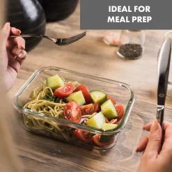 Klarstein Glaswerk Jardine III Frischhaltedosen Lunchboxen Auflaufform Mikrowellengeschirr , 640, 1040, 1520 Ml , 3 Stück , Borosilikatglas , Geeignet Für Backofen, Gefrierfach, Mikrowelle , Spülmaschinenfest , 100 % Dicht Mit Scharnierverschluss , Bruchsicher , Hitze- Und Kältebeständig , -Kaufland Geschäft 255dabbe90bca7d5da9cf989bd5ac78d