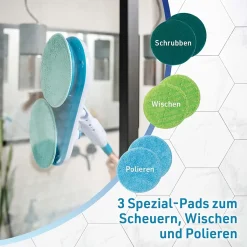 MediaShop Hurricane Floating Mop Set - Zum Wischen, Schrubben Und Polieren - Kabellos Rotierender Reinigungsmopp Inkl. 4 Mikrofaserpads, 4 Scheuerpads & 4 Polierpads - Elektrischer Mopp -Kaufland Geschäft 2607882480f972ed3153c257451672fb 1