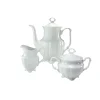 Creatable Porzellanhaus CreaTable 16028 Kaffeegarnitur Maria Theresia Für 1 Personen + Uni, Porzellan, Weiß (1 Set, 3-teilig)