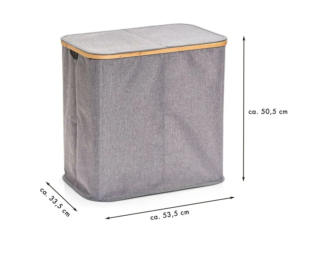 Zeller Wäschesammler Ben grau zwei Fächer Wäschebox faltbar Polyester Bambus Zeller Wäschesammler Ben Grau Zwei Fächer Wäschebox Faltbar Polyester Bambus -Kaufland Geschäft 29b9d3807f5bc1387272c3566da21395