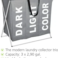 Wenko Wäschesammler Trio Grau -Kaufland Geschäft 2c224b2bede4cc4562edac1d324fda1a