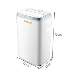 Fangqi Mobiles Klimagerät Mit Schlafmodus Und Timerfunktion, Kühlgebläse, Mit Fernbedienung, Manuelle Steuerung, 3-in-1-Funktion (Kühlen, Entfeuchten, Lüften), Mit Abluftrohr, Umweltschutz Und Energieeinsparung, Energieeffizienzklasse A, R290PS 9000 BTU, Unterseite Der Maschine Mit Rädern, Leicht Zu Bewegen, Geeignet Für Zuhause, Büro -Kaufland Geschäft 2ecaf4f91ee71fc54ce9a2114cae0df0