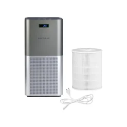 Genius Invictus Air Luftreiniger | Reinigt 400m3/h | Entfernt 99,95% Viren, Staub Und Für Allergiker Durch HEPA-Filter | Einstellbarer Timer | Luftqualitätsanzeige