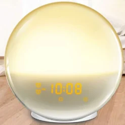 Jesunfuzhu Lichtwecker, Tageslichtwecker, Sonnenaufgang Sonnenuntergang Simulation, Wecklicht Mit Zwei Alarmen, 20 Helligkeitsstufen, Schlummerfunktion, 7 Naturgeräuschen Und FM Radio Für Erwachsene Und Kinder -Kaufland Geschäft 38a9d36cd6f49716190ae88228696b37