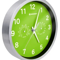 BRESSER MyTime DCF Thermo-/ Hygro- Wanduhr 25cm Farbe: Grün