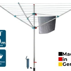 Blome Wäschespinne Alustar XL - Wäscheständer Inkl. Bodenhülse Zum Einbetonieren
