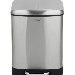 Wenko Treteimer Studio Easy-Close Duo Edelstahl 2 X 12 L