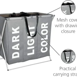 Wenko Wäschesammler Trio Grau -Kaufland Geschäft 3da38424dbcf49cf2c307740d8b5e1bd