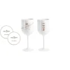 Moet & Chandon Original Moët & Chandon Acryl Champagnergläser Ice Imperial Weiß Inkl. Untersetzer