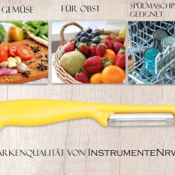 InstrumenteNRW Sparschäler 4er Set Schäler Obst Gemüse Mit Rostfreier Scharfer Pendelklinge Universalschäler Für Rechts Und Linkshänder Allzweckschäler Zum Schälen Von Obst Gemüse Spülmaschinen Geeignet Gelb -Kaufland Geschäft 40569bdb919eb73bedb07e3174b3f098 1