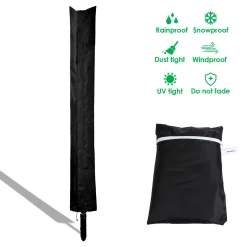 EINFEBEN Waeschespinne Wäschespinnen Schutzhuelle Waescheschirm Wasserdichte Wetterfest Stabilem Stoff Huelle Waeschespinne Fuer Waeschespinne Abdeckung Extrem Wasserabweisendes Und UV Schuetzendes Material(168 X 28cm)