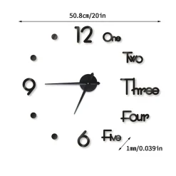 YisibaihTao 3D Große Wanduhren DIY Wandaufkleber Dekoration Stumm Schlafzimmer ,Wohnzimmer Dekoration Mode Kreative Wanduhr Digitale Wanduhr (Gold) -Kaufland Geschäft 408ed3992ddd0186a8450df51a9f7d97 1