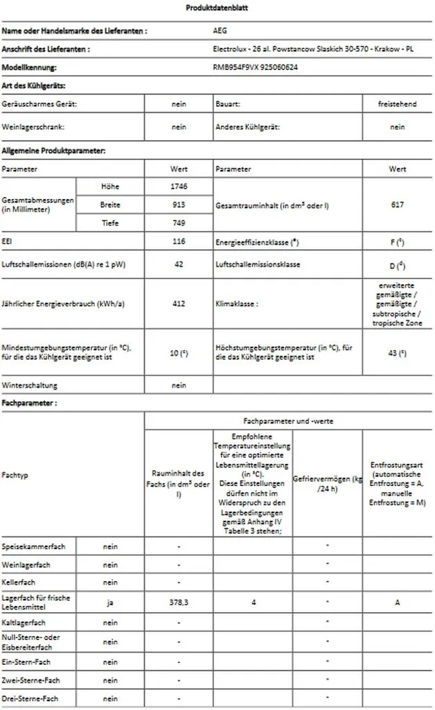 AEG - RMB954F9VX - French Door - Wasserspender - NoFrost - WiFi AEG - RMB954F9VX - French Door - Wasserspender - NoFrost - WiFi -Kaufland Geschäft 43c8f6fa75db1cbec466ab5022dd0982