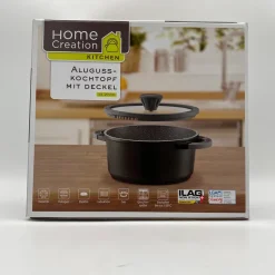 Aie Home Creation Aluguss Topf Kochtopf Deckel Induktion 20 Cm 2,5 Liter