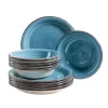 Maeser Mäser 931602 Tafelservice Lumaca Für 6 Personen, Steingut, Dunkelblau (1 Set, 12-teilig) -Kaufland Geschäft 4ba02205308298077785df2e3f65d328
