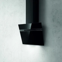 Elica Kopffreihaube Stripe 60 Cm Breit, Schwarzes Glas Incl. Aluminiumfilter