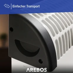 AREBOS Elektroheizer, Konvektor, 2000 Watt, Thermostat, Frostwächter-Funktion , Mit Standfüßen Oder Zur Wandmontage, Elektrische Konvektorheizung(Standard) -Kaufland Geschäft 4d1f7a06f3fe0f5d6dbb68070d415b5d