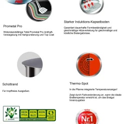 Tefal H80505, Rund, Allzweckpfanne, Edelstahl, Edelstahl, Jamie Oliver, 210 °C 2 Tefal H80505, Rund, Allzweckpfanne, Edelstahl, Edelstahl, Jamie Oliver, 210 °C -Kaufland Geschäft 4e24238113485791c3b39dbc643c1028