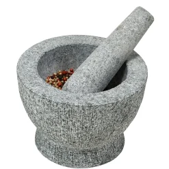 Kesper Mörser Mit Schlegel, Granit, ? 18 Cm / Höhe: 12 Cm, 71502
