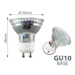 B.K.Licht LED Leuchtmittel GU10 Energiespar-Lampe 3 Watt Glüh-Birne, Ersetzt 35 W Halogen -Kaufland Geschäft 531dca140a919fb101d3a1af98d3d7b2