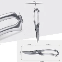 Professionelle Küchenschere Aus Edelstahl Für Huhn / Fleisch / Geflügel / Fisch / Kräuter / Pilze - Linkshänder Und Rechtshänder - Geflügelschere - Decopatent 3 Professionelle Küchenschere Aus Edelstahl Für Huhn / Fleisch / Geflügel / Fisch / Kräuter / Pilze - Linkshänder Und Rechtshänder - Geflügelschere - Decopatent -Kaufland Geschäft 53d898f21b7b6e024e9134cbd97d9ba4
