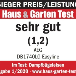 AEG DB1740 Dampfbügeleisen, Keramiksohle, 2400 Watt, Vertikaldampf, Anti-Kalk, Abschaltautomatik -Kaufland Geschäft 54b5e9b4fdb97076e6ee6a05e5e76c4d