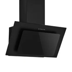 Neg Novex MS Dunstabzugshaube Schräghaube Wandhaube Kopf-frei Glas 60 Cm Schwarz LED