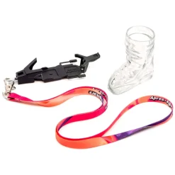 Apres-allstars 1 Schnapsglas In Ski Form Mit Bindung Und Umhängeband Der Absolute Hingucker