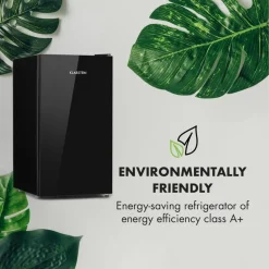 Klarstein Luminance Frost Kühlschrank (91 Liter Volumen, , Front Aus Glas, Gemüse-Fach, 2 Glasböden, 3 Türfächer, 7-stufige Temperatureinstellung) Schwarz -Kaufland Geschäft 5f12cc17415b4e937a12141f872d9a9a