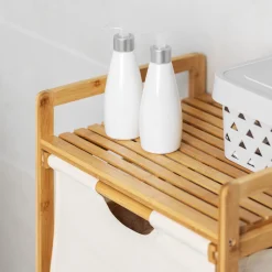 Navaris Badregal Regal Aus Bambus Mit Körben - 96x44x33cm Bambusregal Wäschekorb Wäschesammler Sortierer Wäschekörbe - 3 Fächer Für Wäsche -Kaufland Geschäft 60cd8ea2717fd058181cbdc186c25885