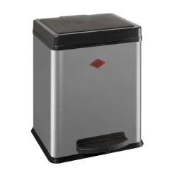 WESCO Treteimer Ökosammler 2x10ltr. 43cm Silber